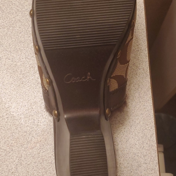 Authentic Lightly fur lined COACH healed shoes. - Picture 1 of 8